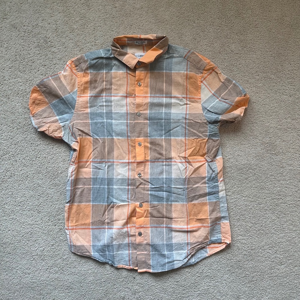 M Short sleeve Calvin Klein button down